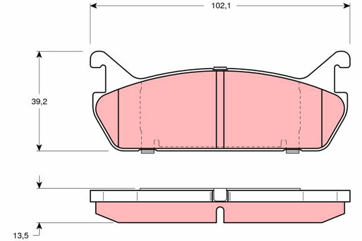 Brake Pad Set, disc brake GDB887