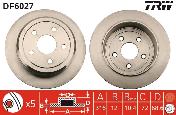 Brake Disc DF6027
