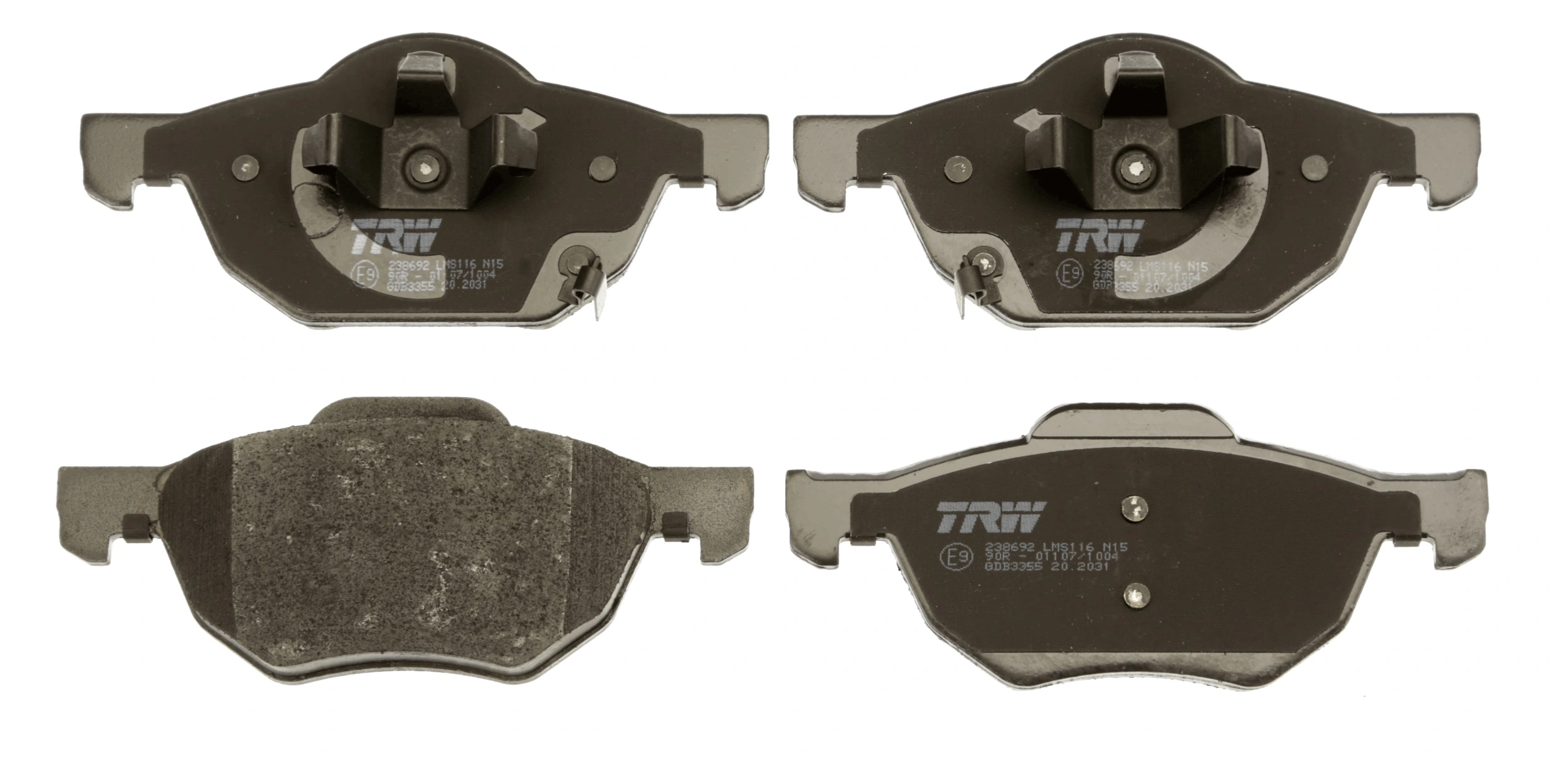 Brake Pad Set, disc brake COTEC GDB3355
