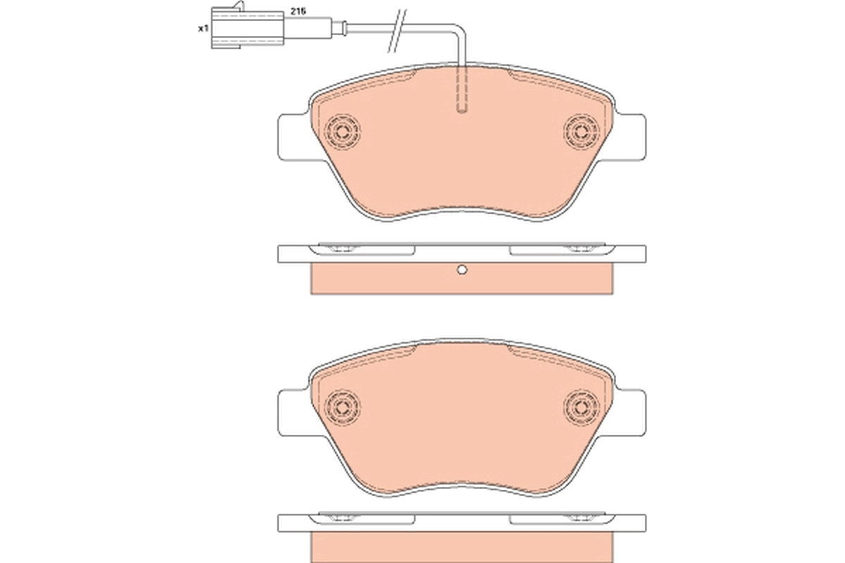 Brake Pad Set, disc brake GDB1879