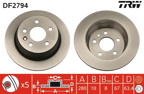 Brake Disc DF2794