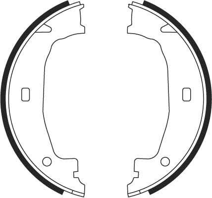 Brake Shoe Set, parking brake GS8432