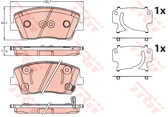 Brake Pad Set, disc brake GDB2253