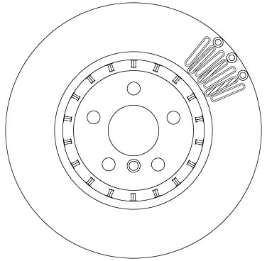 Brake Disc TRW SINGLE DF6892S