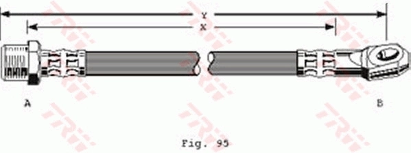 TRW PHD304 Brake Hose