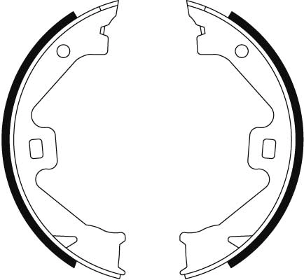 Brake Shoe Set, parking brake GS8469