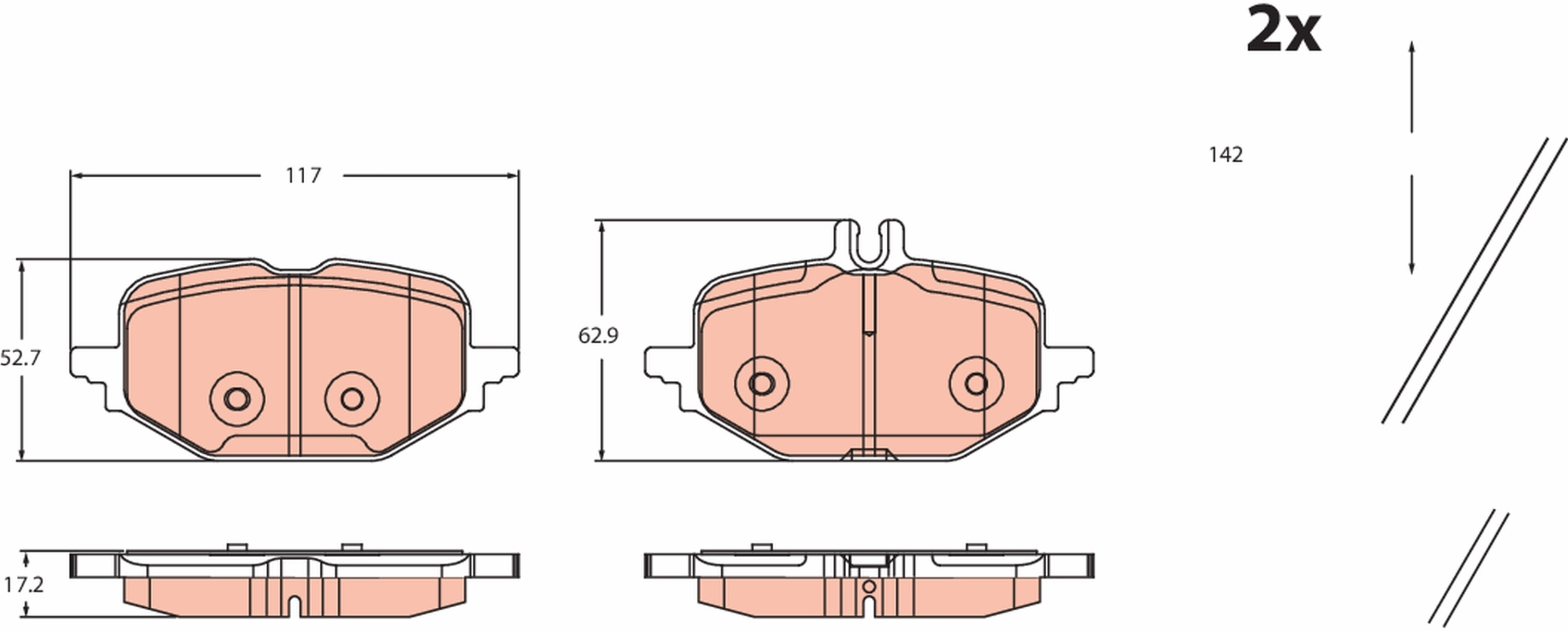 Brake Pad Set, disc brake GDB2471