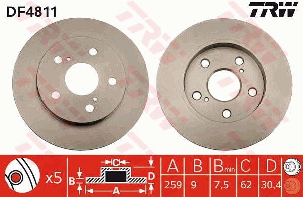Brake Disc DF4811