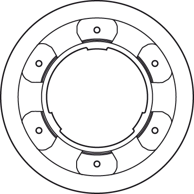 Brake Disc TRW SINGLE DF4993S