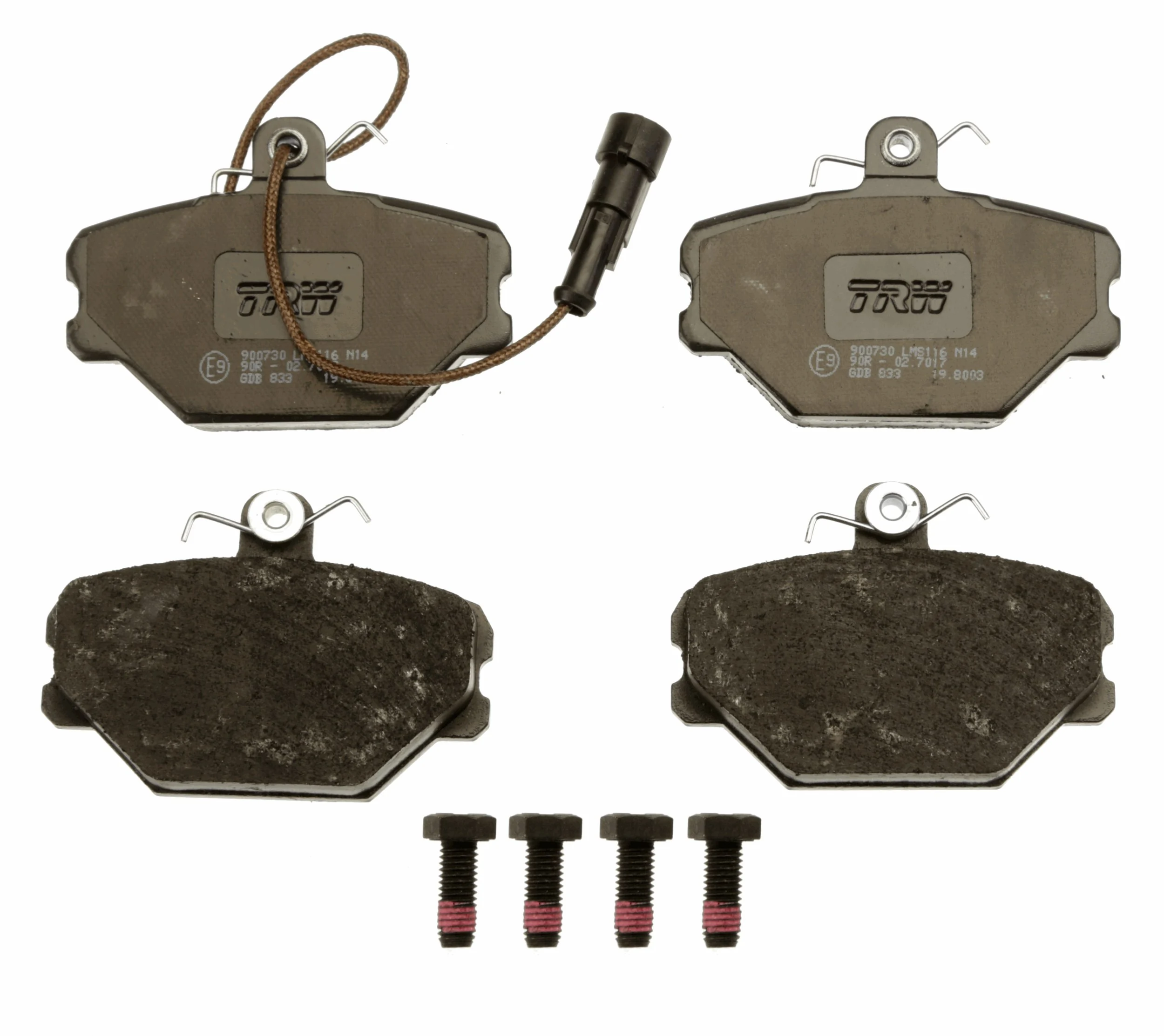 Brake Pad Set, disc brake COTEC GDB833