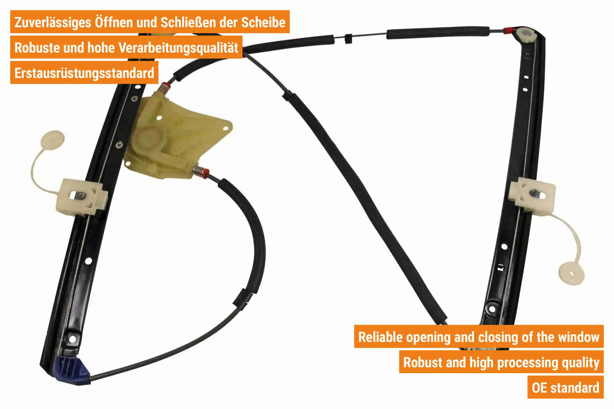 Window Regulator Original VAICO Quality V10-9817