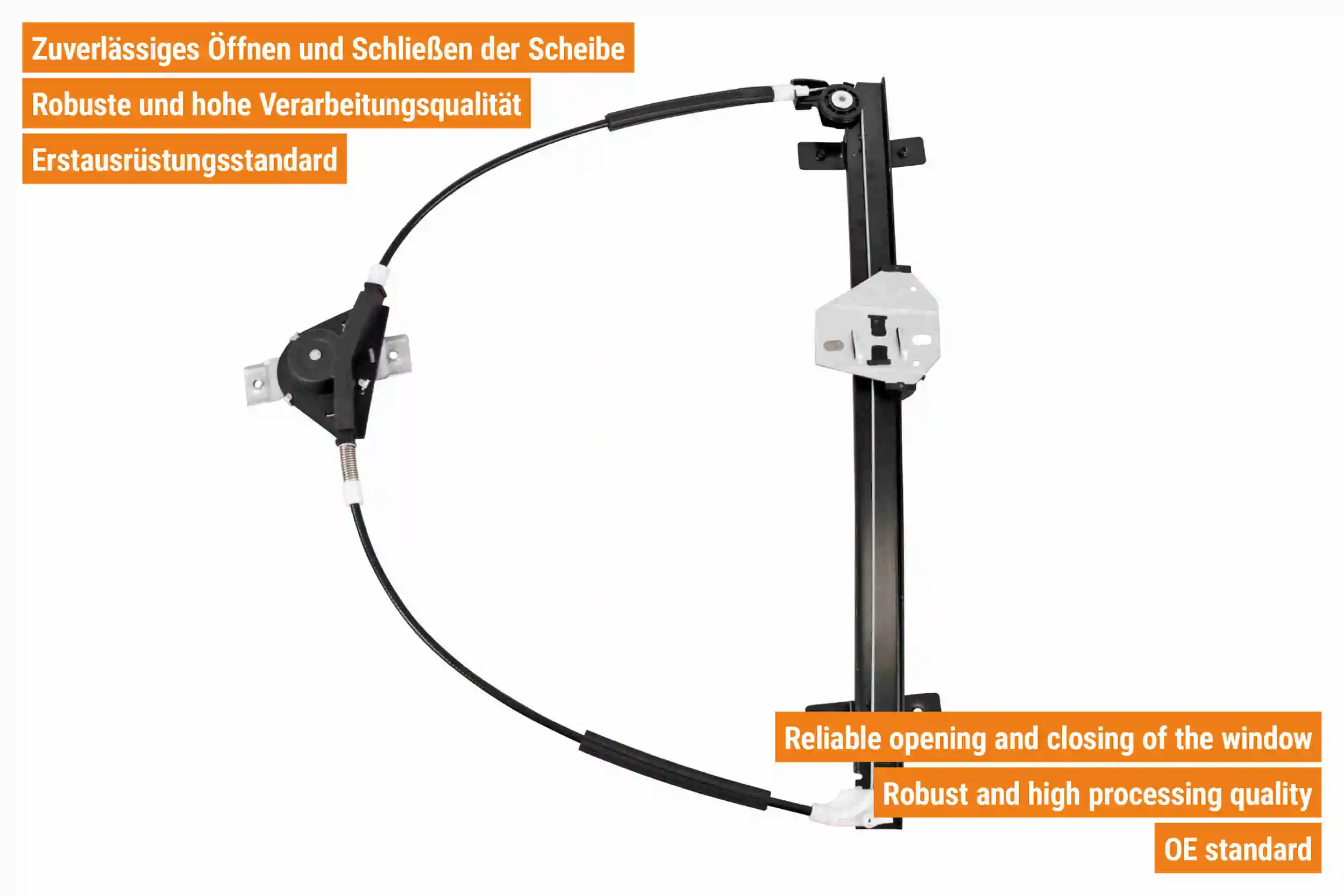 Window Regulator Original VAICO Quality V10-0033