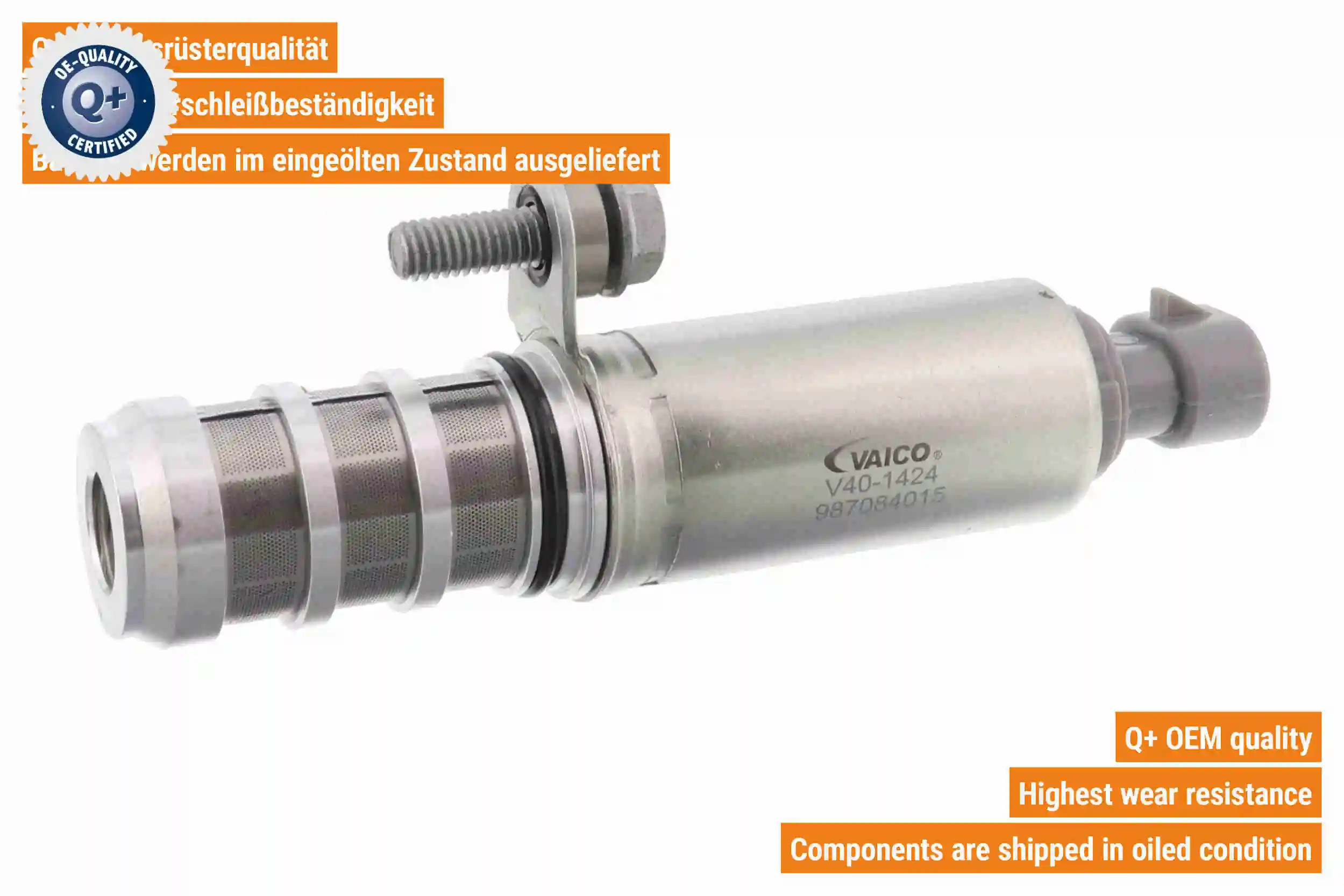 Control Valve, camshaft adjustment Q+, original equipment manufacturer quality V40-1424