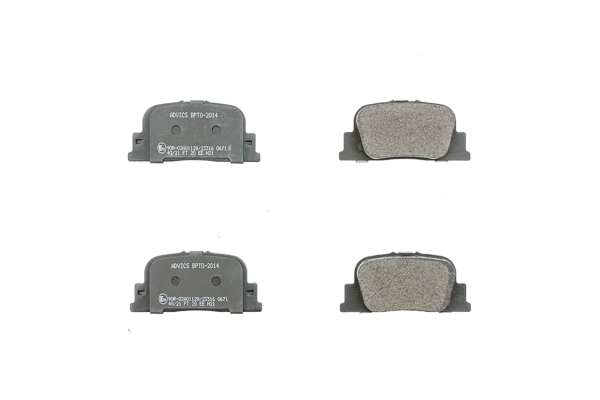Brake Pad Set, disc brake Premium ADVICS by AISIN BPTO-2014