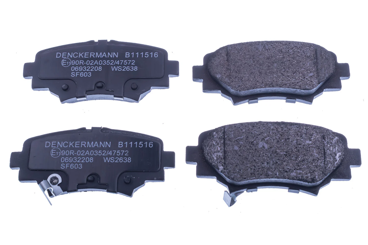 Brake Pad Set, disc brake B111516