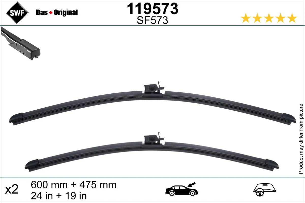 Wiper Blade DAS ORIGINAL SET 119573