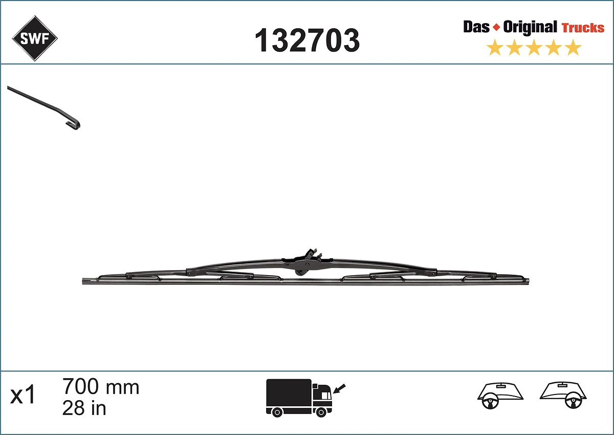 Wiper Blade DAS ORIGINAL TRUCKS 132703