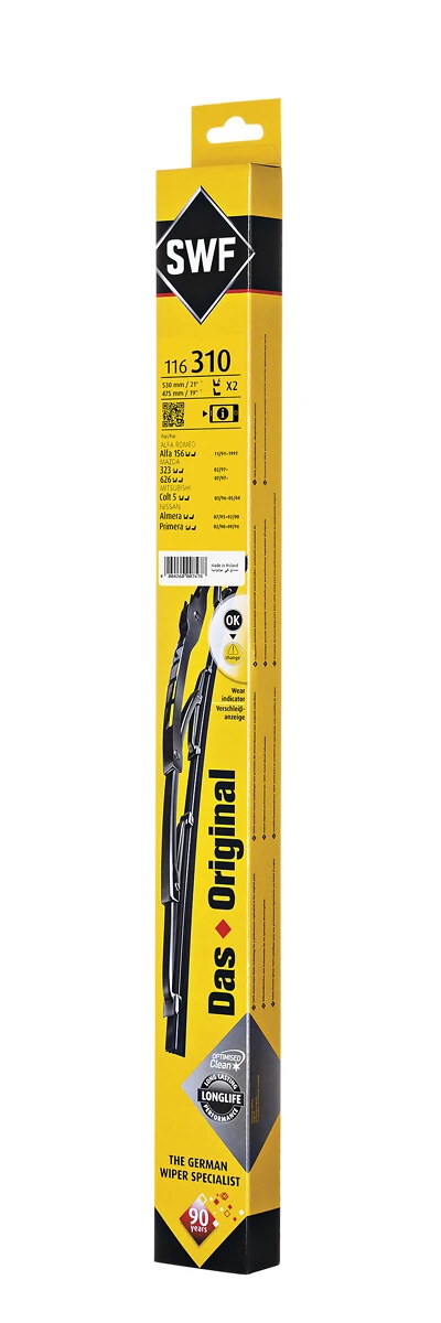Wiper Blade DAS ORIGINAL SET 116310