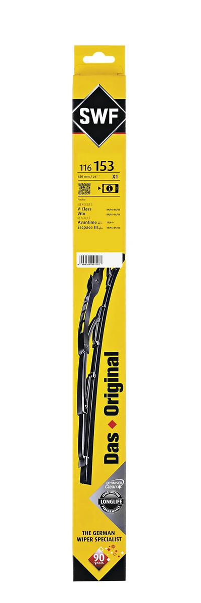 Wiper Blade DAS ORIGINAL SINGLE 116153