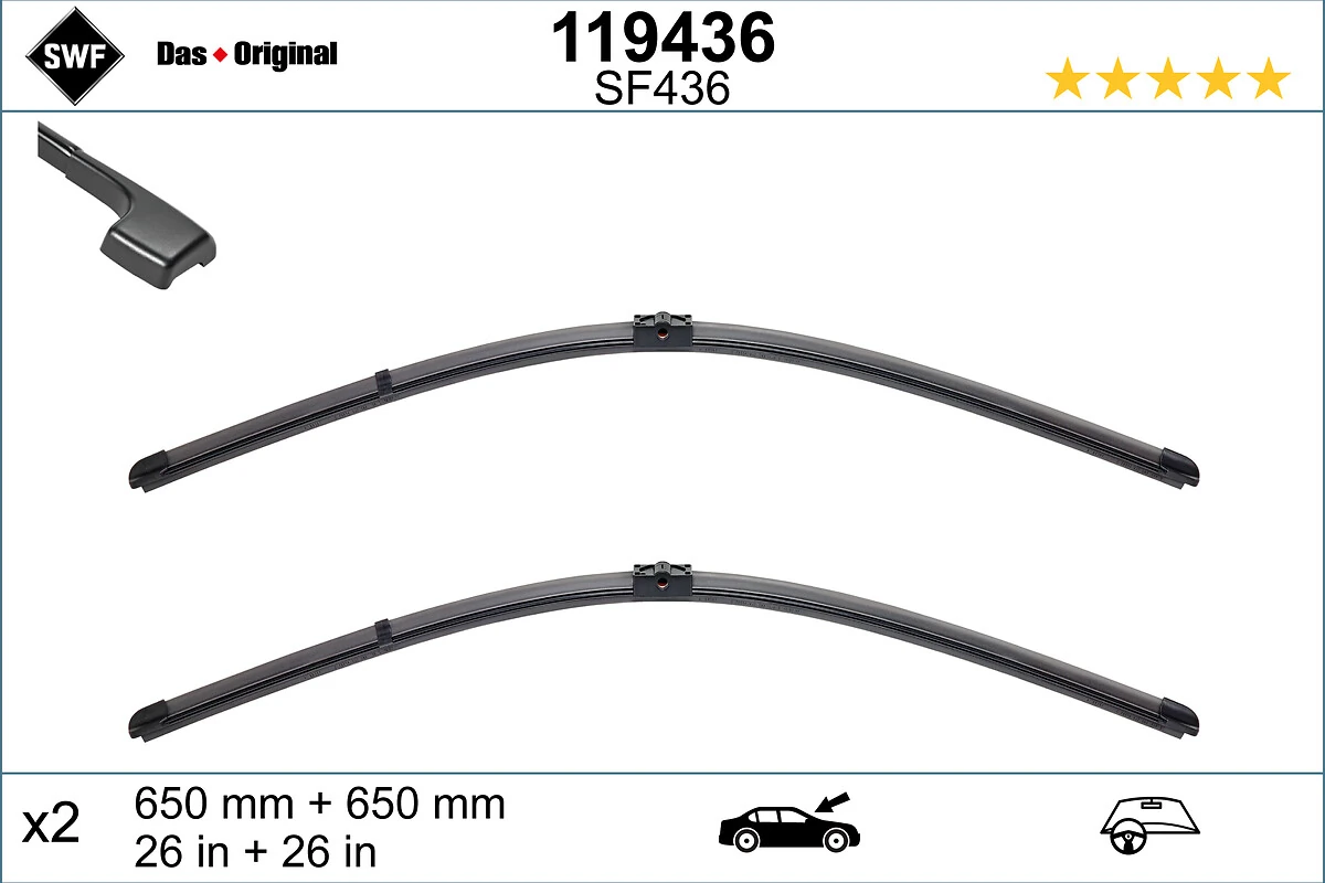 Wiper Blade DAS ORIGINAL SET 119436