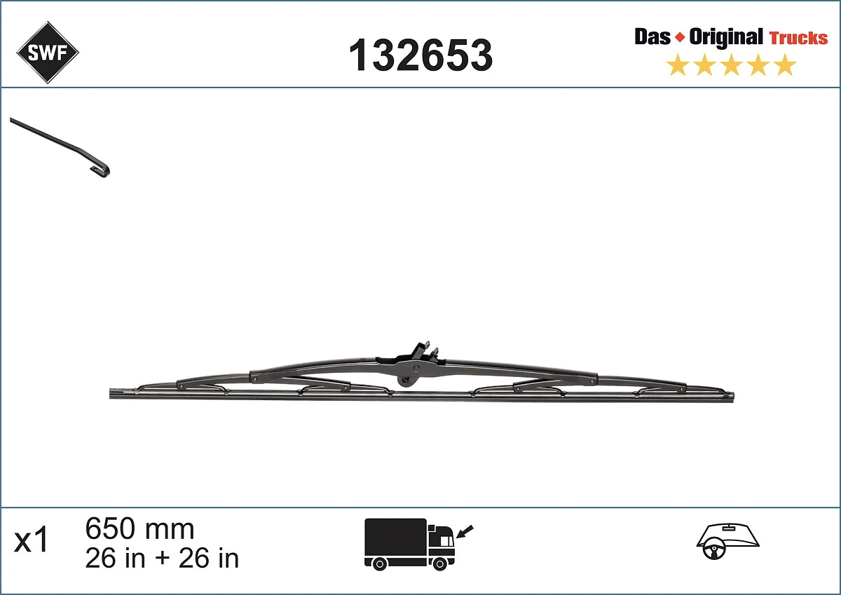Wiper Blade DAS ORIGINAL TRUCKS 132653