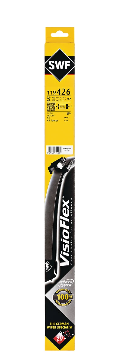 Wiper Blade ORIGINAL VISIOFLEX SET 119426