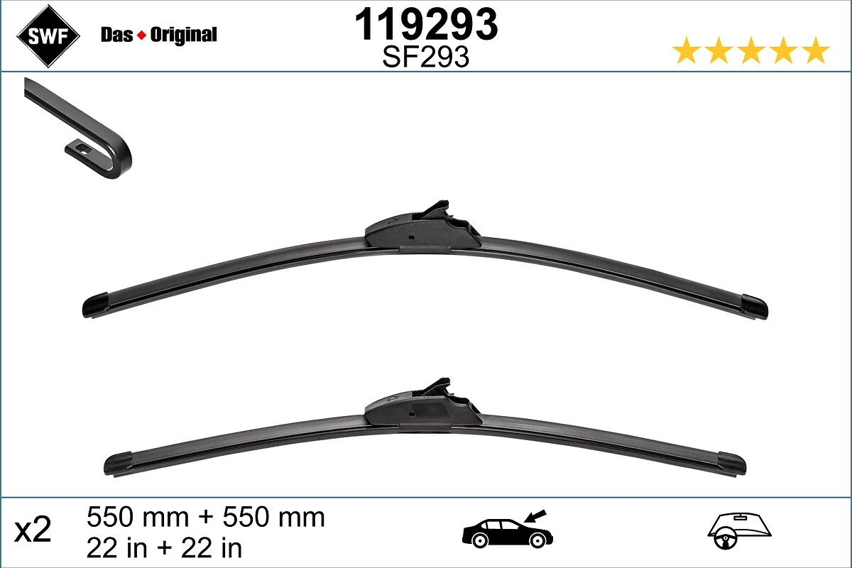 Wiper Blade DAS ORIGINAL SET 119293