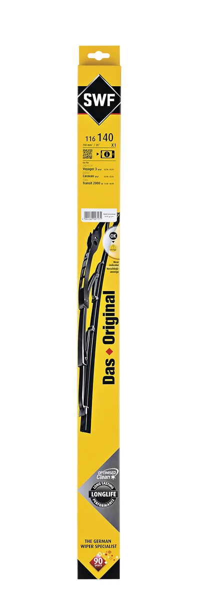 Wiper Blade DAS ORIGINAL SINGLE 116140