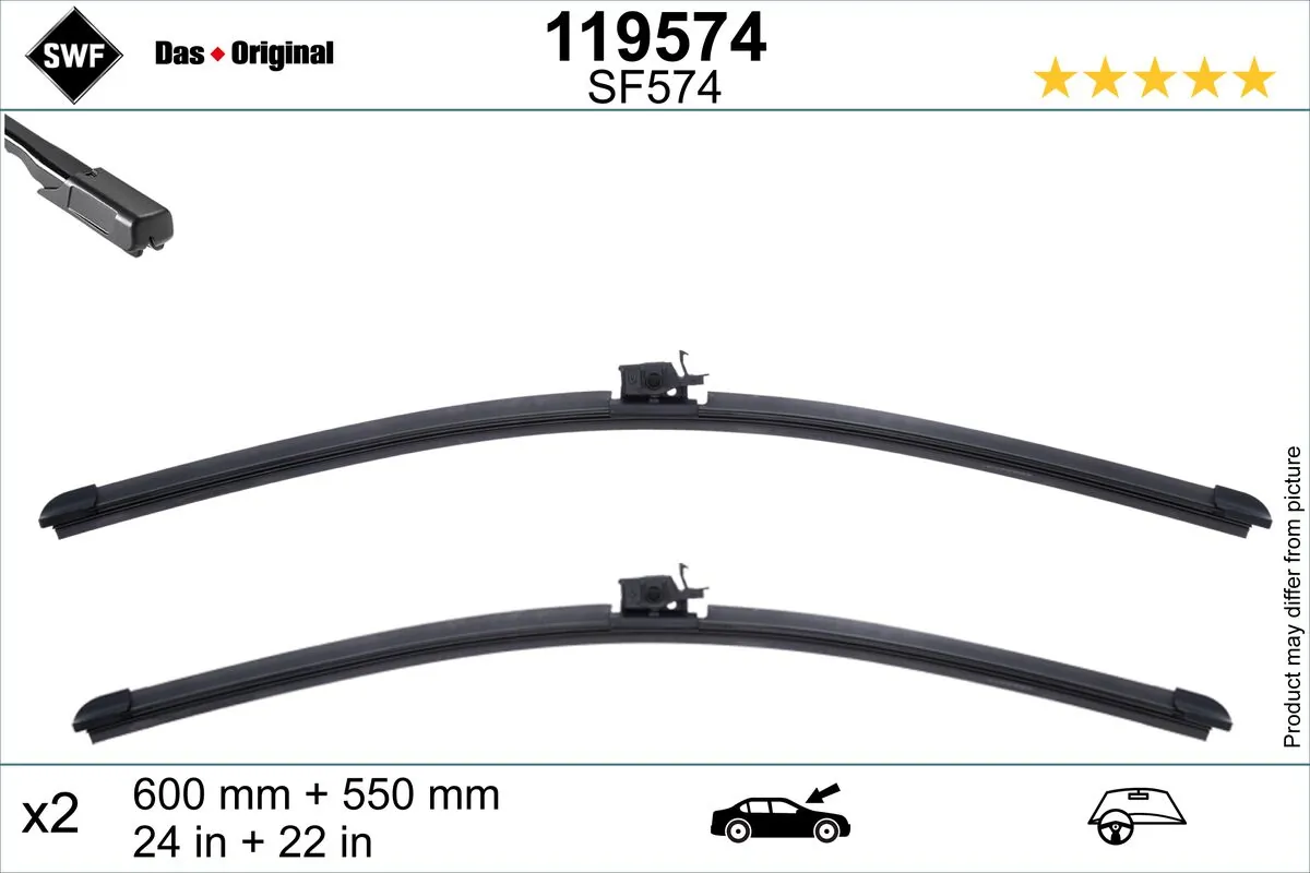 Wiper Blade DAS ORIGINAL SET 119574