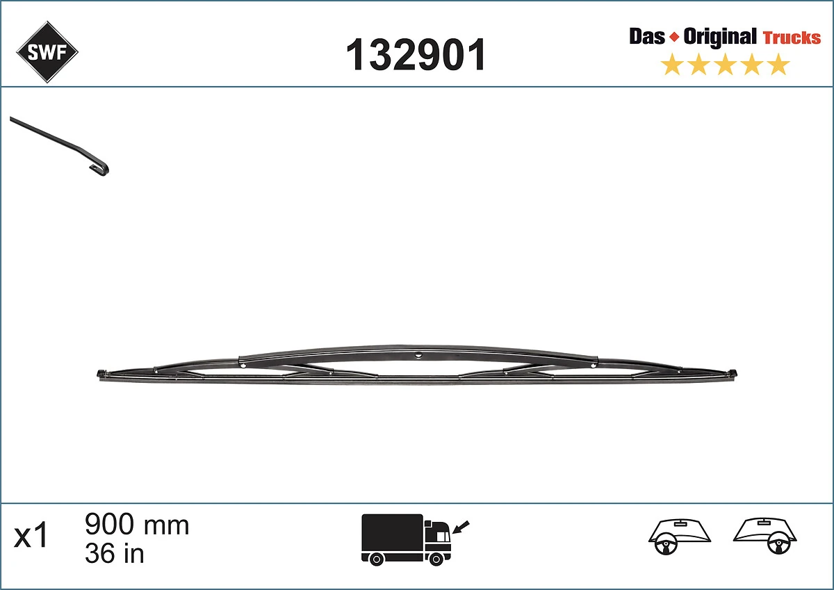 Wiper Blade DAS ORIGINAL TRUCKS 132901