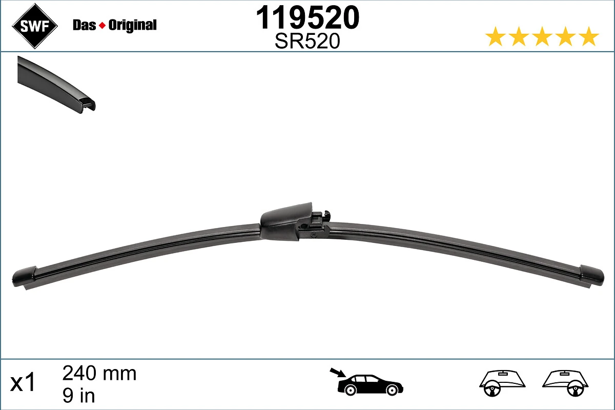 Wiper Blade DAS ORIGINAL REAR 119520