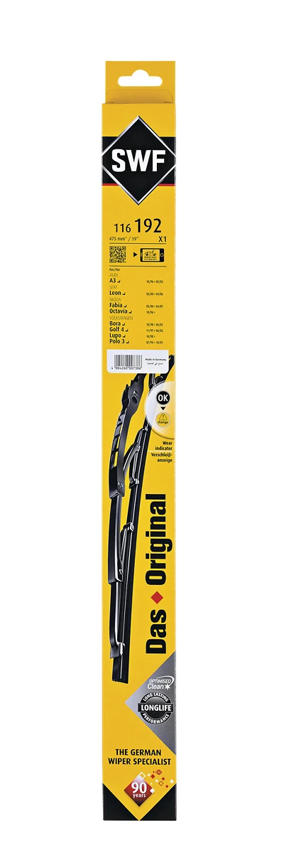 Wiper Blade DAS ORIGINAL SINGLE 116192