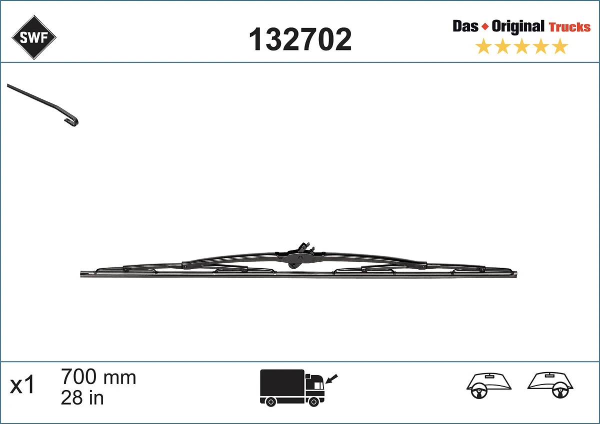 Wiper Blade DAS ORIGINAL TRUCKS 132702