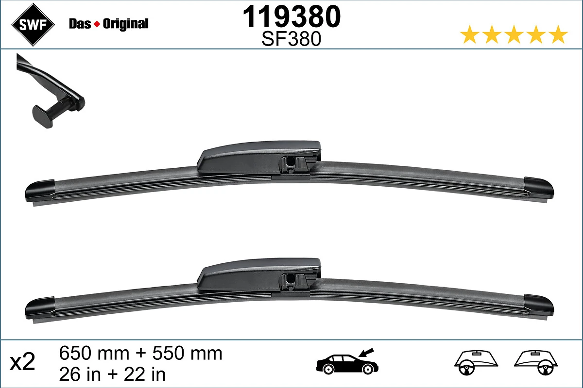 Wiper Blade DAS ORIGINAL SET 119380