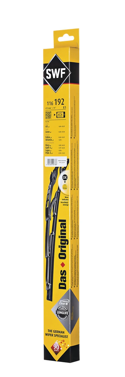 Wiper Blade DAS ORIGINAL SINGLE 116192