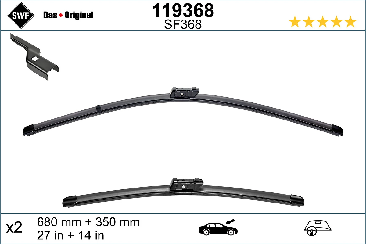 Wiper Blade DAS ORIGINAL SET 119368