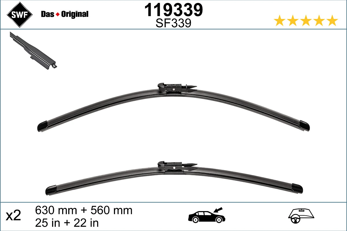 Wiper Blade DAS ORIGINAL SET 119339