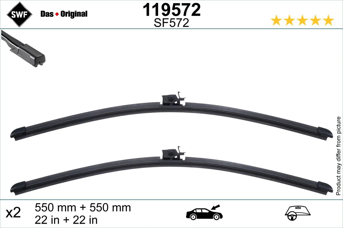 Wiper Blade DAS ORIGINAL SET 119572
