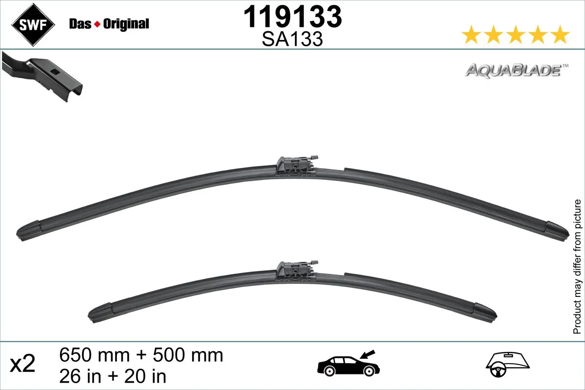 Wiper Blade DAS ORIGINAL AQUABLADE 119133
