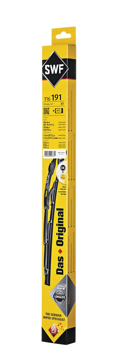 Wiper Blade DAS ORIGINAL SINGLE 116191