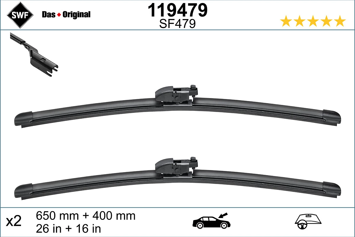 Wiper Blade DAS ORIGINAL SET 119479