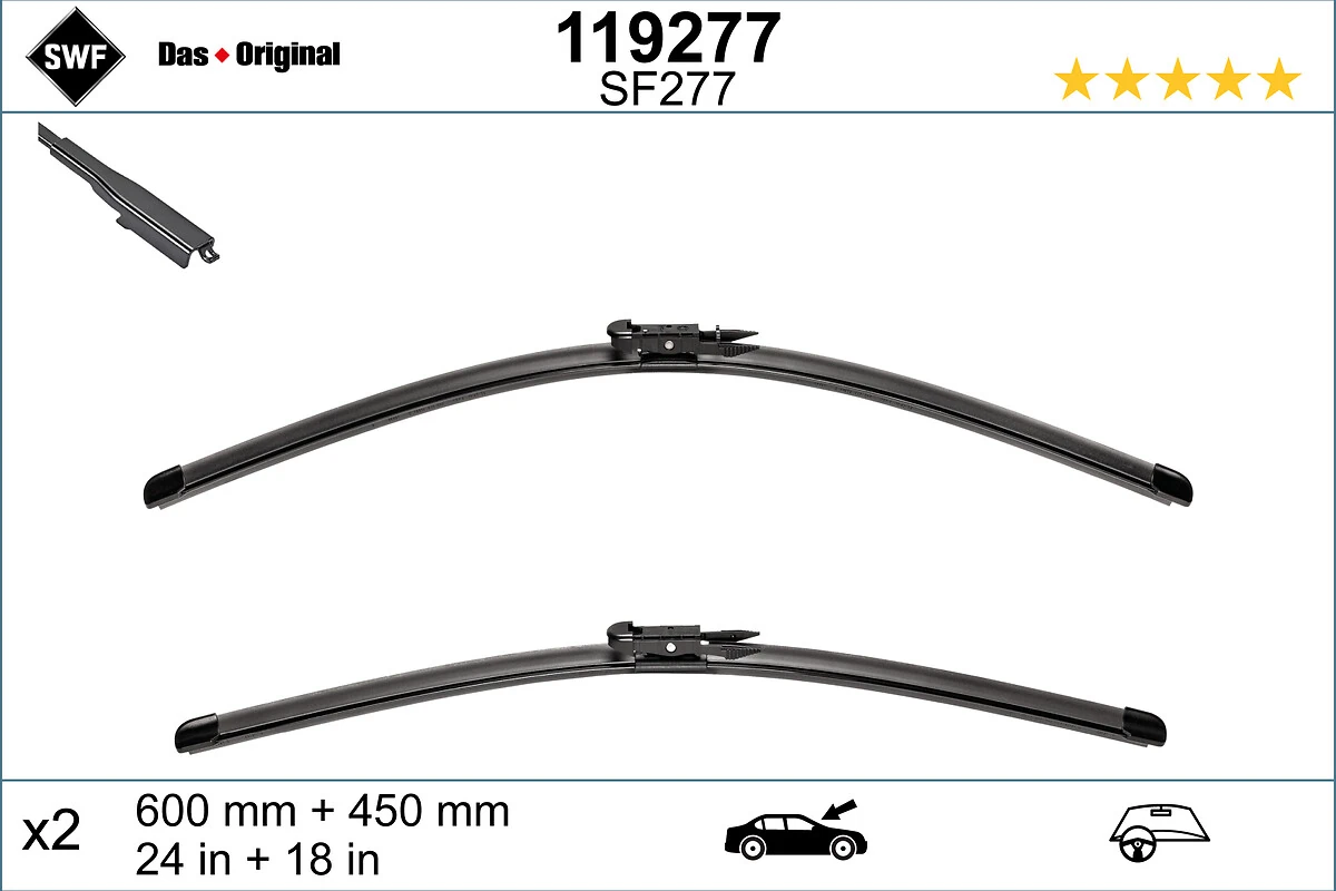 Wiper Blade DAS ORIGINAL SET 119277