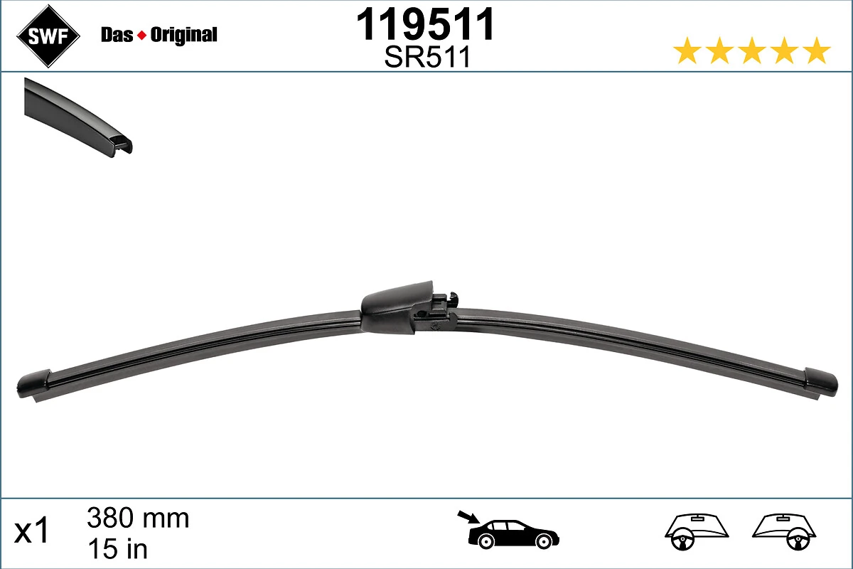 Wiper Blade DAS ORIGINAL REAR 119511
