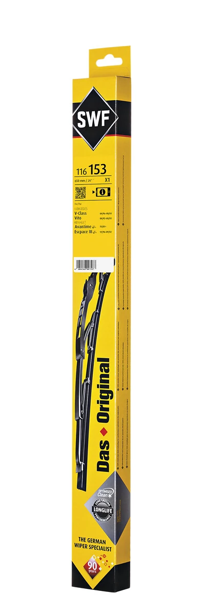 Wiper Blade DAS ORIGINAL SINGLE 116153