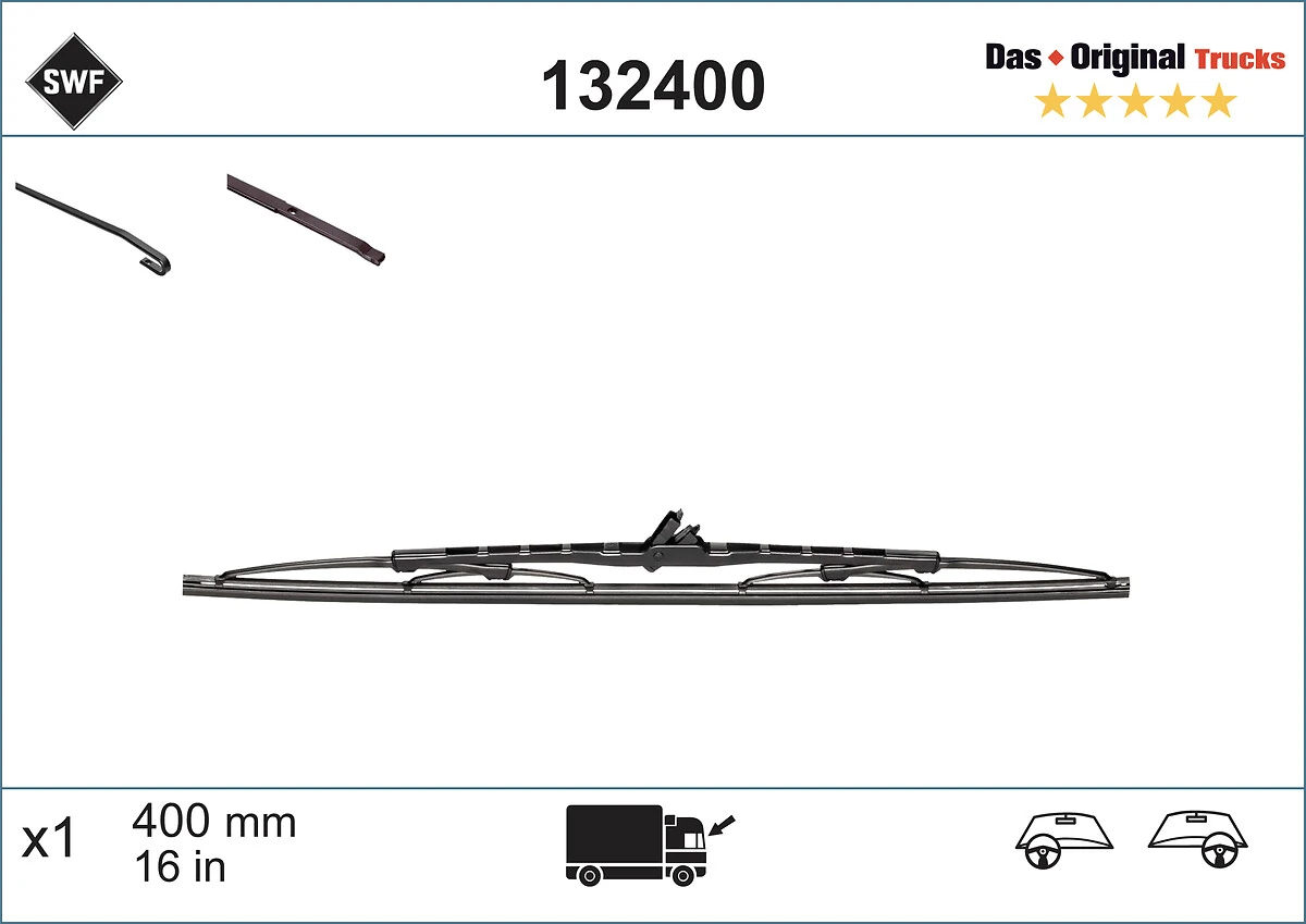 Wiper Blade DAS ORIGINAL TRUCKS 132400