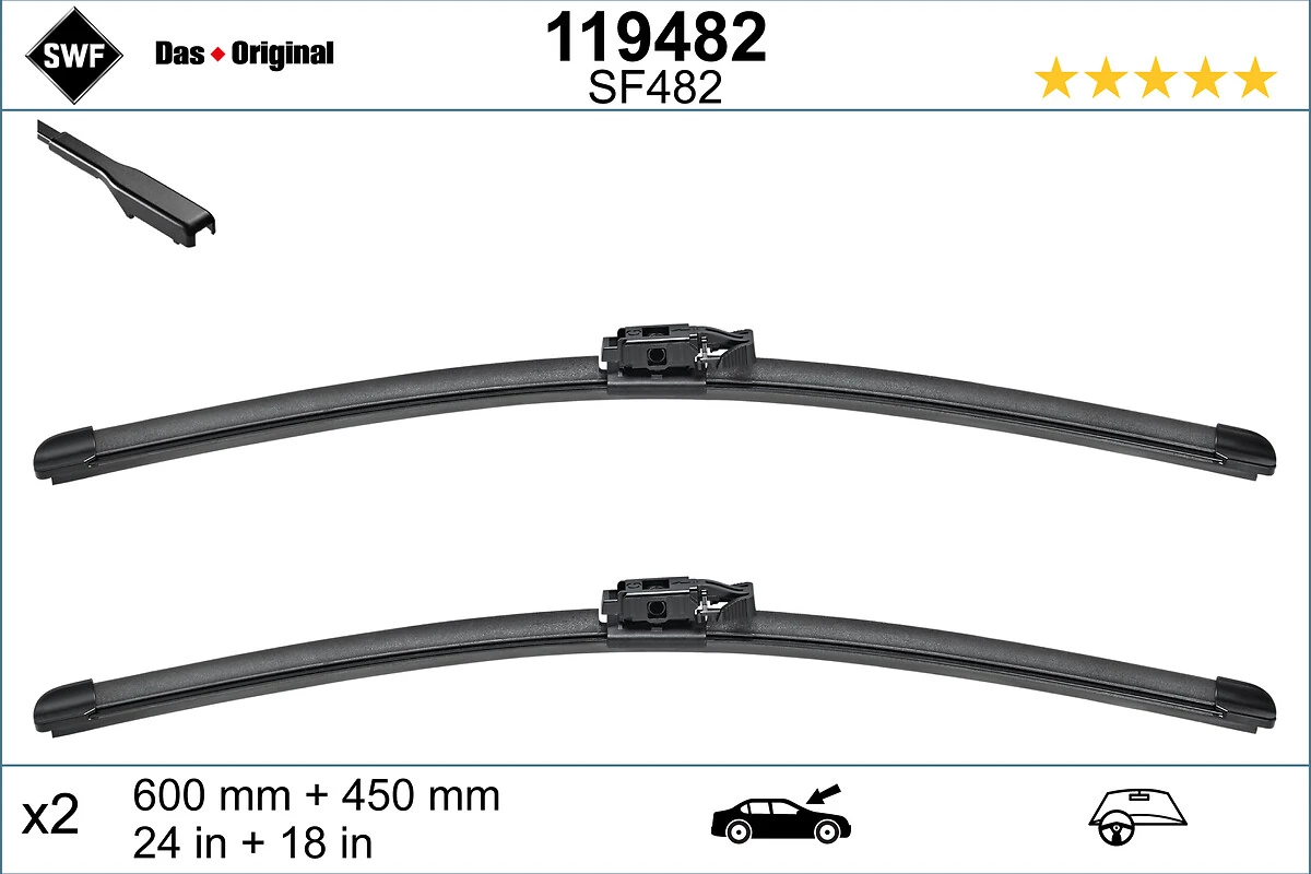 Wiper Blade DAS ORIGINAL SET 119482