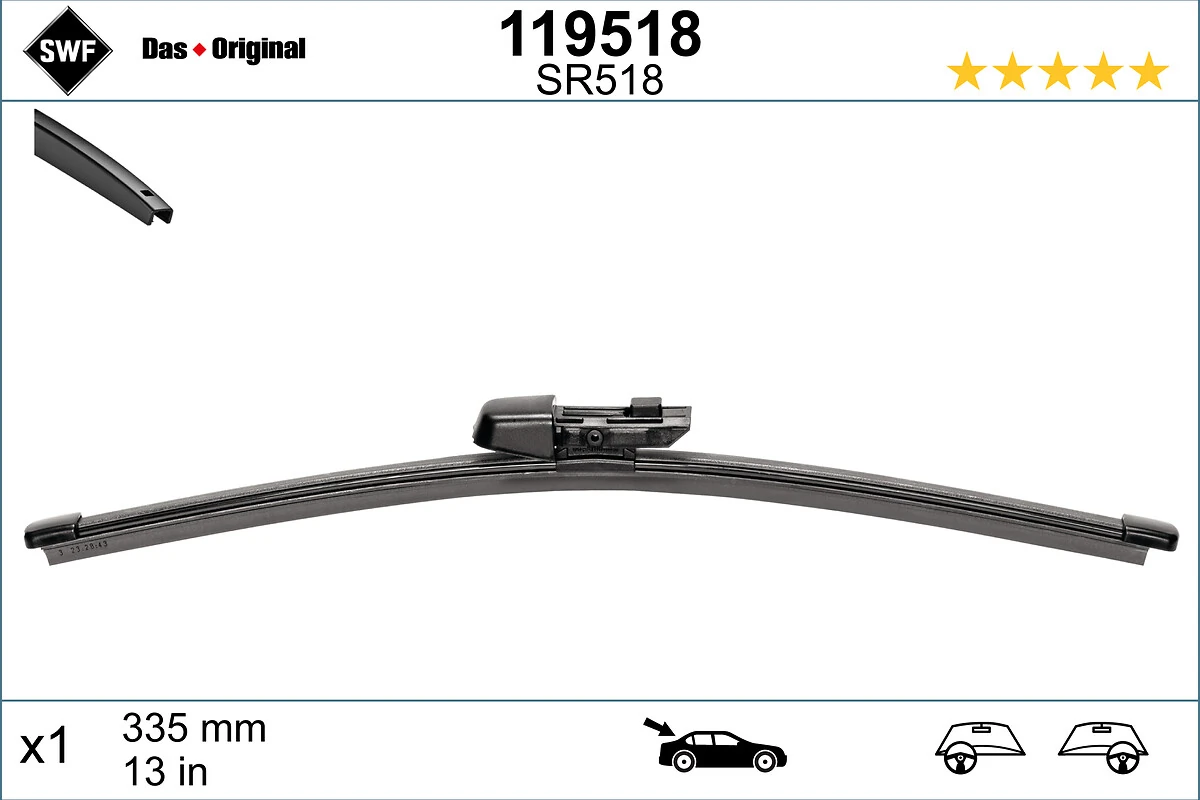 Wiper Blade DAS ORIGINAL REAR 119518