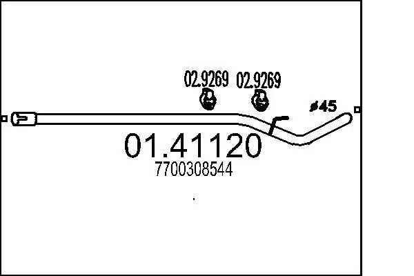Exhaust Pipe 01.41120