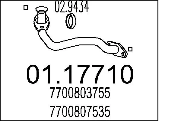 Exhaust Pipe 01.17710