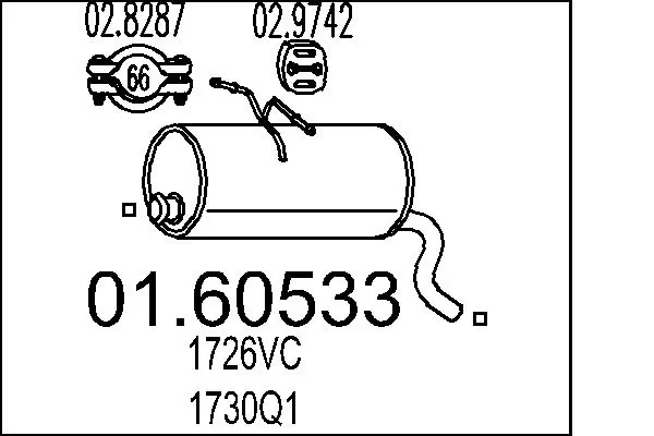 Rear Muffler 01.60533